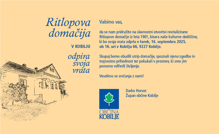 Ritlopova domacˇija - vabilo na otvoritev